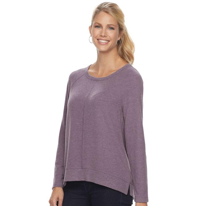 Women's Sonoma Goods For Life&trade; Raglan Top, Size: Xs, Purple