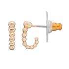 Lc Lauren Conrad Bulbous Nickel Free Curved Stud Earrings, Women's, Gold
