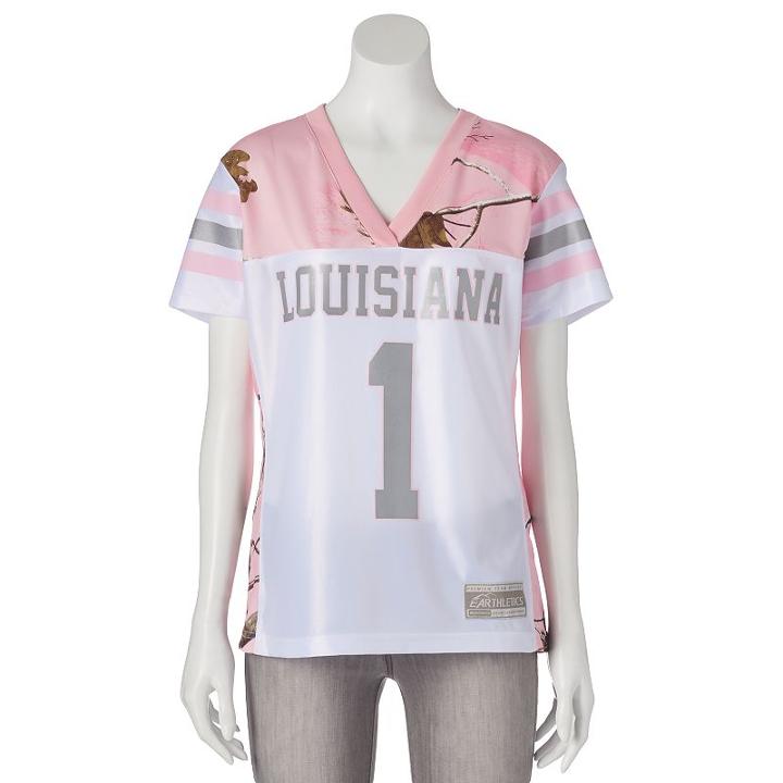 Women's Realtree University Of Louisiana At Lafayette Game Day Jersey, Size: Xl, White