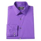 Men's Apt. 9&reg; Slim-fit Stretch Spread-collar Dress Shirt, Size: 15-34/35, Med Purple
