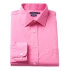 Men's Croft & Barrow&reg; Slim-fit Easy Care Spread-collar Dress Shirt, Size: 17 36/37, Med Pink