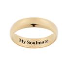 10k Gold Over Silver Wedding Ring, Women's, Size: 6, Yellow