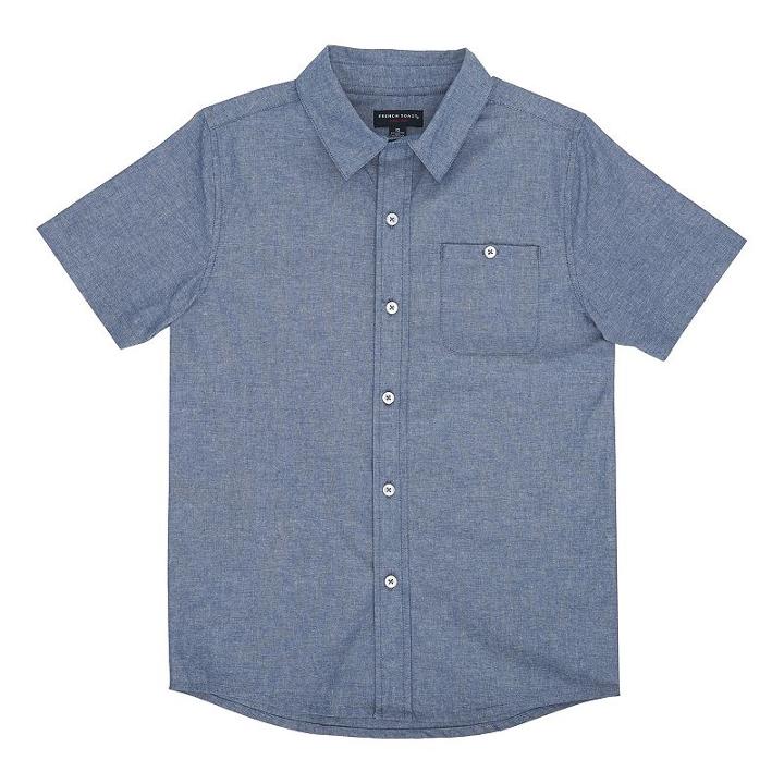 Boys 8-20 French Toast Chambray Button-down Shirt, Boy's, Size: 10, Med Blue