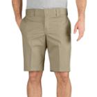 Men's Dickies Slim-fit Flat-front Work Shorts, Size: 34, Dark Beige