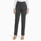 Women's Gloria Vanderbilt Amanda Slimming Tapered Ponte Pants, Size: 14 T/l, Light Grey