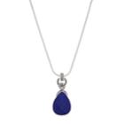 Napier Simulated Crystal Teardrop Pendant Necklace, Women's, Blue