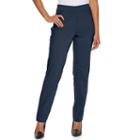 Women's Briggs Faux Fly Front Pull On Pants, Size: 14, Blue (navy)