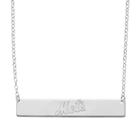 New York Mets Sterling Silver Bar Necklace, Women's, Size: 16, Grey