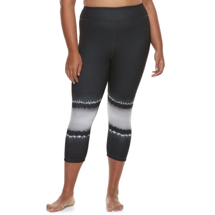 Juniors' Plus Size So&reg; Tie-dye Yoga Capri Leggings, Teens, Size: 2xl, Oxford