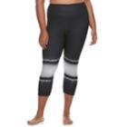 Juniors' Plus Size So&reg; Tie-dye Yoga Capri Leggings, Teens, Size: 2xl, Oxford