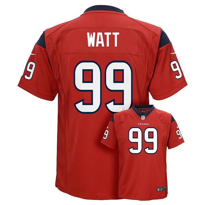 Boys 8-20 Nike Houston Texans Jj Watt Game Nfl Replica Jersey, Boy's, Size: M(10-12), Red