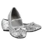 Kids Silver Sparkle Ballerina Shoes, Girl's, Size: 4-5