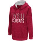 Women's Campus Heritage Washington State Cougars Throw-back Pullover Hoodie, Size: Large, Brt Red