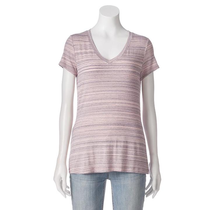 Women's Apt. 9&reg; Essential Tee, Size: Xxl, Light Pink