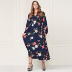 Lc Lauren Conrad Runway Collection Wrap Maxi Dress - Plus Size, Women's, Size: 3xl, Dark Blue
