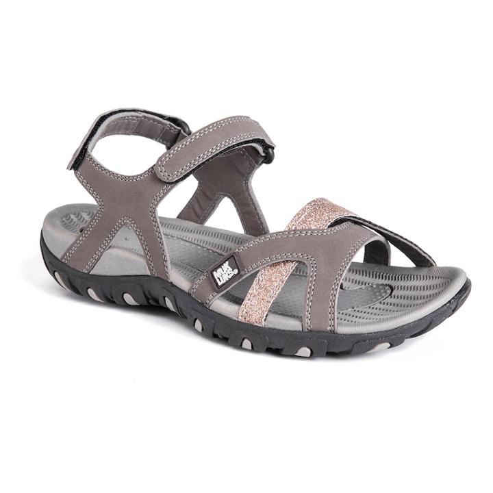 Muk Luks Ophelia Women's Sport Sandals, Size: 9, Dark Grey