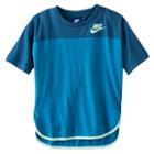 Girls 7-16 Nike Colorblock High-low Hem Tee, Size: Large, Med Blue