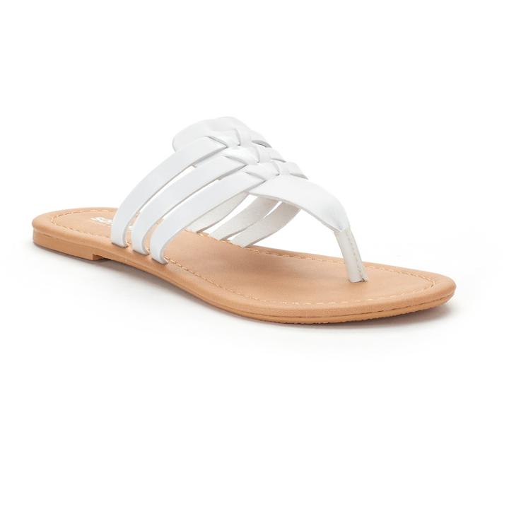 Women's Sonoma Goods For Life&trade; Huarache Banded Sandals, Size: Medium, White