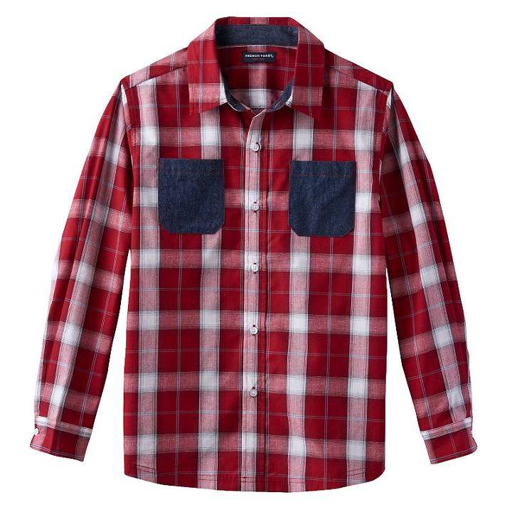 French Toast Chambray Button-down Shirt - Boys 4-7, Size: 7, Grey Other