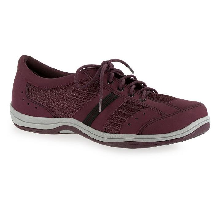 Easy Street Emma Women's Casual Sport Shoes, Size: 6 Wide, Dark Red