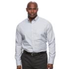 Big & Tall Croft & Barrow&reg; Classic-fit Stretch Woven Button-down Shirt, Men's, Size: 2xb, Grey