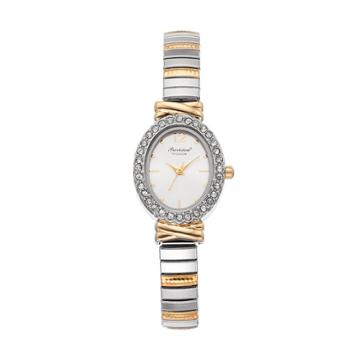 Precision By Gruen Women's Crystal Two Tone Expansion Watch, Size: Medium, Multicolor