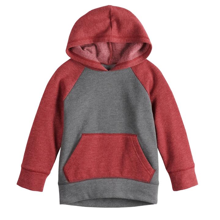 Toddler Boy Jumping Beans® Raglan Softest Fleece Pullover Hoodie, Size: 3t, Med Grey