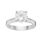 Forever Brilliant 14k White Gold 2 Carat T.w. Lab-created Moissanite Solitaire Engagement Ring, Women's, Size: 6