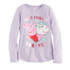 Girls 4-10 Jumping Beans&reg; Peppa Pig Tee, Size: 7, Brt Blue