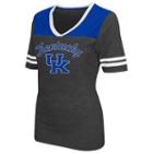 Women's Campus Heritage Kentucky Wildcats Twist V-neck Tee, Size: Medium, Med Blue