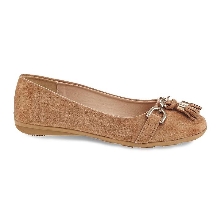 Henry Ferrera High 5 Women's Ballet Flats, Size: 7, Beig/green (beig/khaki)