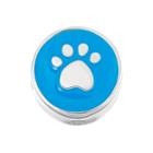 Hsus Sterling Silver Paw Print Bead, Women's, Blue