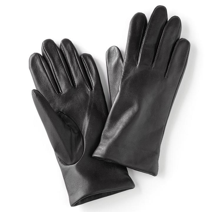 Apt. 9&reg; Leather Gloves, Women's, Size: Medium, Black