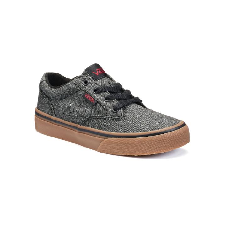 Vans Winston Boys' Skate Shoes, Boy's, Size: 4, Black