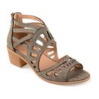 Journee Collection Dexy Women's High Heel Sandals, Size: Medium (12), Grey