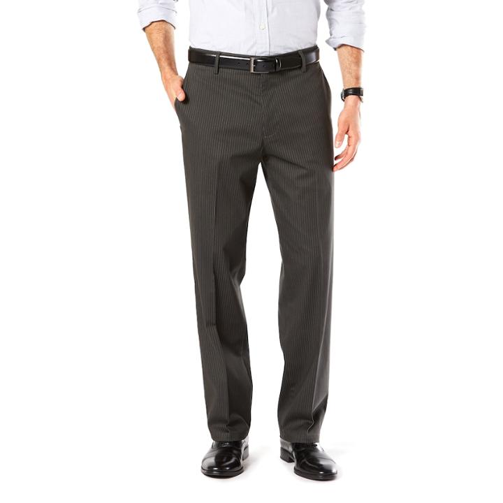 Men's Dockers&reg; Classic Fit Signature Stretch Khaki Pants - D3, Size: 33x32, Grey