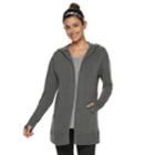 Women's Tek Gear&reg; Hooded Wrap Cardigan, Size: Large, Black
