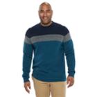 Big & Tall Izod Colorblock Sweater, Men's, Size: 3xb, Blue