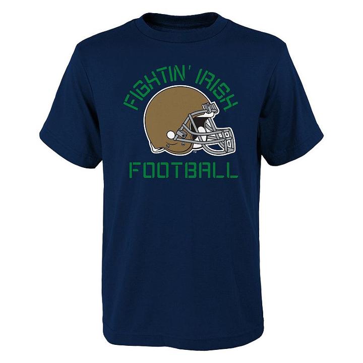 Boys 8-20 Notre Dame Fighting Irish University Performance Tee, Boy's, Size: M(10-12), Blue (navy)