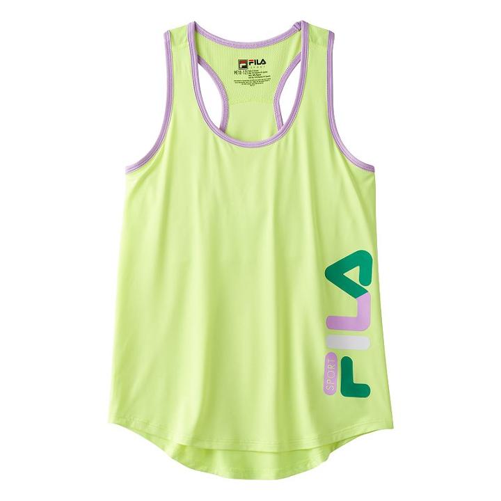 Girls 7-16 Fila Sport&reg; Racerback Tank Top, Girl's, Size: M(10-12), Med Yellow