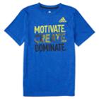 Boys 4-7x Adidas Motivate, Create, Dominate Graphic Tee, Size: 4, Med Blue