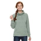 Juniors' So&reg; Fleece Cowlneck Sweatshirt, Teens, Size: Small, Med Green