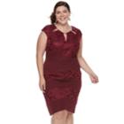 Plus Size Chaya Floral Cutout Dress, Women's, Size: 20 W, Dark Red
