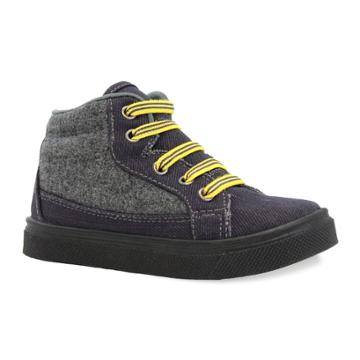 Oomphies Tyler Boys' High Top Sneakers, Size: 3, Dark Blue