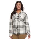 Plus Size Columbia Wildscape Flannel Plaid Roll-tab Shirt, Size: 3xl, White Oth