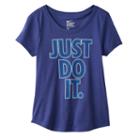 Girls 7-16 Nike Just Do It Graphic Tee, Girl's, Size: Small, Drk Purple