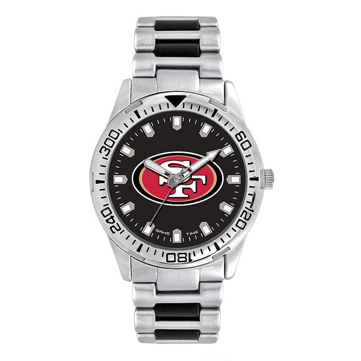 Men's Game Time San Francisco 49ers Heavy Hitter Watch, Silver