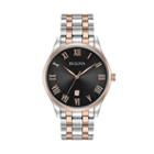 Bulova Men's Classic Two Tone Stainless Steel Watch - 98b279, Multicolor