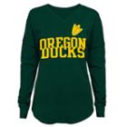 Juniors' Oregon Ducks Split Tee, Women's, Size: Small, Green Oth
