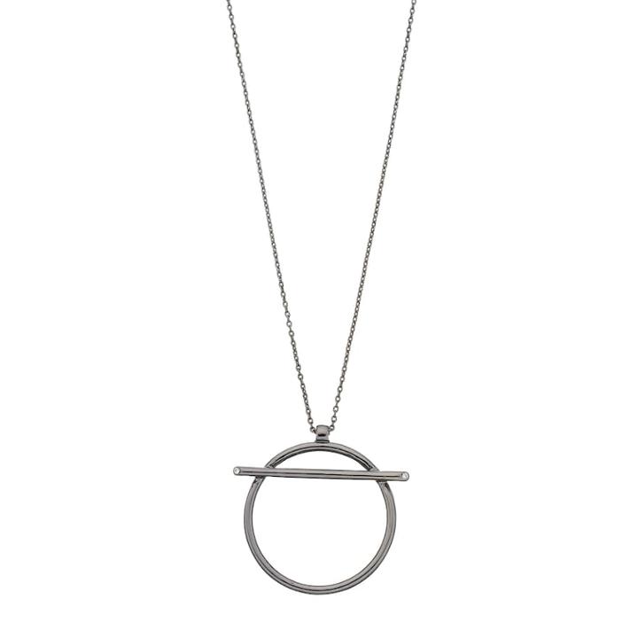 Dashed Circle Pendant Necklace, Women's, Oxford